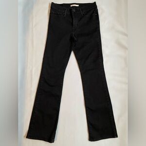 Levi's 315 Shaping Bootcut Women's size 29 Black Denim Jeans 29x32